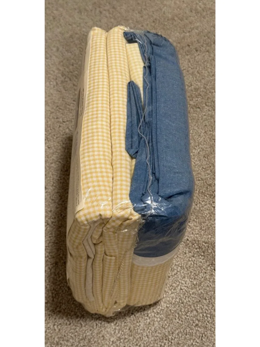 The Linen Closet Gingham Check King Sheet Set New Country Cottage Farmhouse Boho